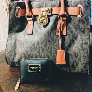Michael Kors Large Hamilton Bag and MK Wallet